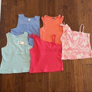 Girls Set Old Navy Tank Tops Colorful Tank Tops